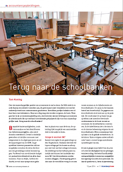 Terug naar de schoolbanken